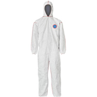SFR Coveralls with Hood, Medium, White, Tyvek&reg; 400 Waymarc Industries Inc
