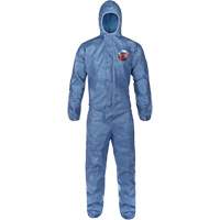 Hooded Coveralls, Large, Blue, MicroMax&reg; VP Waymarc Industries Inc