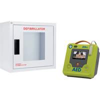 AED Plus<sup>®</sup> Defibrillator & Wall Cabinet Kit, Semi-Automatic, French, Class 4 SHJ774 | Waymarc Industries Inc