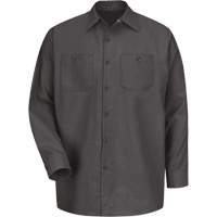 Long Sleeve Industrical Work Shirt, Men's, Medium, Charcoal Waymarc Industries Inc
