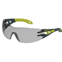 MX200 Rimless Wraparound Safety Glasses, 23% Grey Lens, Anti-Fog/Anti-Scratch, ANSI Z87+/Meets/Exceeds CSA Z94.3 Waymarc Industries Inc