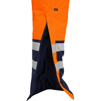 Bisley&reg; Extreme Cold Bib Overall, Polyester, Small, High Visibility Orange Waymarc Industries Inc
