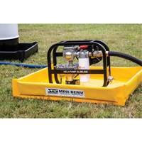 Yellow PVC Mini-Berm, 10 US gal. Capacity, 2' W x 2' L x 4" H Waymarc Industries Inc