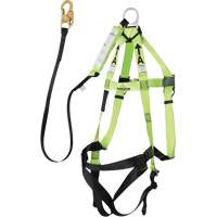 FBH-10000A5440-4 4' Class A Harness & Lanyard with 220 lbs. Capacity, Harness/Lanyard Combo Waymarc Industries Inc