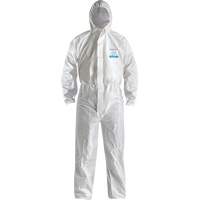 CoverMe XP1800  Type 5/6 Coveralls with Hood, Medium, White, Microporous Waymarc Industries Inc
