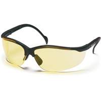 Venture II&reg; Half-Frame Safety Glasses, Amber Lens, ANSI Z87+/MCEPS GL-PD 10-12/Meets/Exceeds CSA Z94.3 Waymarc Industries Inc