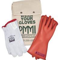 Ensemble de gants isolants en caoutchouc pour l'&eacute;lectricit&eacute;, ASTM classe 0, Taille 8, 11" lo Waymarc Industries Inc