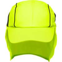 Chapeaux de refroidissement avec voiles pour le cou, Lime haute visibilit&eacute; Waymarc Industries Inc