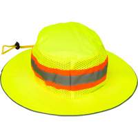 Chapeau de p&ecirc;cheur &agrave; refroidissement par &eacute;vaporation, Lime haute visibilit&eacute; Waymarc Industries Inc