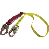 External Energy Absorber Lanyard with 3/4" Hook, 6', Snap Hook Center, Snap Hook Leg Ends, Polyester Waymarc Industries Inc