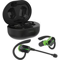 Black & Green UltraComm Aware Bluetooth Earbuds Waymarc Industries Inc