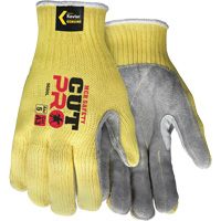 CutPro&reg; Cut Resistant Work Gloves with Split Leather Palm, Size Small, 7 Gauge, Kevlar&reg; Shell, ASTM ANSI Level A3 Waymarc Industries Inc