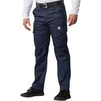 Big Flex Cargo Pants, Poly-Cotton/Spandex, Navy Blue, Size 46, 30 Inseam Waymarc Industries Inc