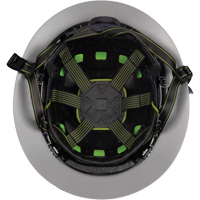Casque Fibre Metal de style escalade avec bordure compl&egrave;te, R&eacute;pond aux normes CSA type 2, Suspension Rochet, Ventil&eacute; Waymarc Industries Inc