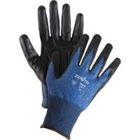 Gants l&eacute;gers et haute dext&eacute;rit&eacute; r&eacute;sistants &agrave; la coupe, Taille 7, Calibre 18, Rev&ecirc;tement Mousse de nitrile, Enveloppe en Acier inoxydable/PEHP/Tungst&egrave;ne, ASTM ANSI niveau A9 Waymarc Industries Inc
