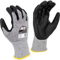 Gants de travail r&eacute;sistants &agrave; la coupe, compatibles avec &eacute;crans tactiles RWG566 AXIS, Taille T-petit, Calibre 18, Rev&ecirc;tement Polyur&eacute;thane, Enveloppe en Acier inoxydable/PEHP, ASTM ANSI niveau A5/EN 388 niveau E Waymarc Industries Inc