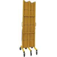 Barri&egrave;re extensible, 84" h x 20' lo, Jaune Waymarc Industries Inc