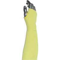 Kut Gard&reg; 2-Ply Cut-Resistant Sleeve with Thumb Hole, Aramid/ATA&reg;, 10", ASTM ANSI Level A6, Yellow Waymarc Industries Inc
