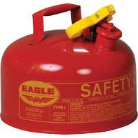 Safety Can for Flammables, Type I, Galvanized Steel, 2 US gal., Red, FM Approved/UL/ULC Listed Waymarc Industries Inc