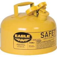 Safety Can for Diesel, Type I, Galvanized Steel, 2 US gal., Yellow, FM Approved/UL/ULC Listed Waymarc Industries Inc