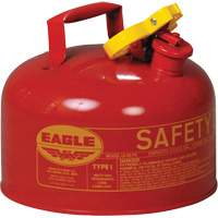 Safety Can for Flammables, Type I, Galvanized Steel, 2.5 US gal., Red, FM Approved/UL/ULC Listed Waymarc Industries Inc