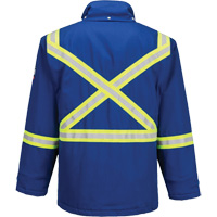 Bizflame&reg; 88/12 Insulated Winter Parka, Blue, Small Waymarc Industries Inc