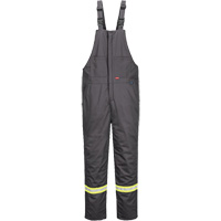 Bizflame&reg; 88/12 Insulated Bib Pants, Cotton/Nylon, Small, Grey Waymarc Industries Inc