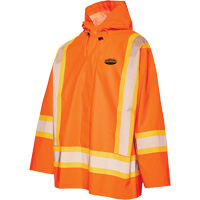 R804 Hurricane Rain Jacket, Small, High Visibility Orange Waymarc Industries Inc