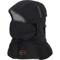 Doublure matelass&eacute;e ignifug&eacute;e Pioneer 765A pour casque de s&eacute;curit&eacute; avec un long cou et embout buccal amovible, Noir/Gris, Coton/FR-Tech/Modacrylique/Nylon Waymarc Industries Inc