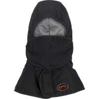 Doublure matelass&eacute;e ignifug&eacute;e Pioneer 765A pour casque de s&eacute;curit&eacute; avec un long cou et embout buccal amovible, Noir/Gris, Coton/FR-Tech/Modacrylique/Nylon Waymarc Industries Inc