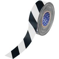 Ruban de marquage pour plancher ToughStripe Max, 2" x 100', Polyester, Noir et blanc Waymarc Industries Inc