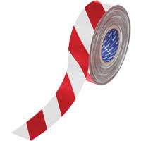 Ruban de marquage pour plancher ToughStripe Max, 2" x 100', Polyester, Rouge et blanc Waymarc Industries Inc