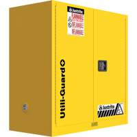 Utili-Guard+ Flammable Safety Cabinet, 30 gal., 1 Door, 43" W x 44" H x 22" D Waymarc Industries Inc