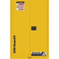 Utili-Guard+ Flammable Safety Cabinet, 45 gal., 2 Door, 43" W x 65" H x 22" D Waymarc Industries Inc