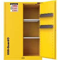 Utili-Guard+ Flammable Safety Cabinet, 45 gal., 2 Door, 43" W x 65" H x 22" D Waymarc Industries Inc