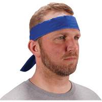 Bandeau de refroidissement Chill-Its 6702 avec polym&egrave;res int&eacute;gr&eacute;s et fermeture &agrave; nouer, Bleu Waymarc Industries Inc