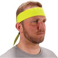 Bandeau de refroidissement Chill-Its 6702 avec polym&egrave;res int&eacute;gr&eacute;s et fermeture &agrave; nouer, Jaune lime haute visibilit&eacute; Waymarc Industries Inc