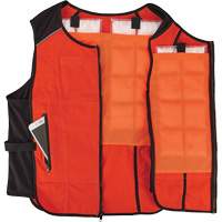 Veste de refroidissement &agrave; changement de phase l&eacute;g&egrave;re avec sachets de recharge Chill-Its 6260, Petit/Moyen, Orange Waymarc Industries Inc