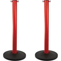 Industrial Stanchion, 37" High, Red Waymarc Industries Inc