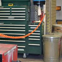 Magnetic Chain Barrier Warehouse Kit, Orange Waymarc Industries Inc