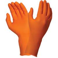 TOUCHNTUFF 93-800 Disposable Gloves, 6.5/7, Latex/Neoprene/Nitrile, 23.6-mil, Powder-Free, Orange Waymarc Industries Inc