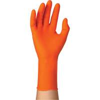 TOUCHNTUFF 93-800 Disposable Gloves, 6.5/7, Latex/Neoprene/Nitrile, 23.6-mil, Powder-Free, Orange Waymarc Industries Inc