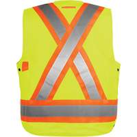 High-Visibility Surveyor's Vest, High Visibility Orange, Small, Polyester Waymarc Industries Inc