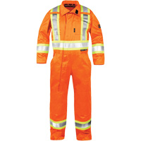 Combinaison ignifuge haute visibilit&eacute;, Taille Petit, Orange Waymarc Industries Inc