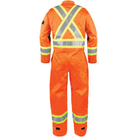 Combinaison ignifuge haute visibilit&eacute;, Taille Petit, Orange Waymarc Industries Inc