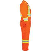 Salopette en canevas doubl&eacute;e haute visibilit&eacute;, Petit, Orange haute visibilit&eacute; Waymarc Industries Inc
