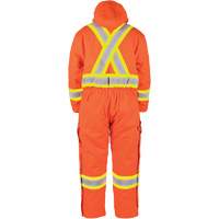 Salopette en canevas doubl&eacute;e haute visibilit&eacute;, Petit, Orange haute visibilit&eacute; Waymarc Industries Inc
