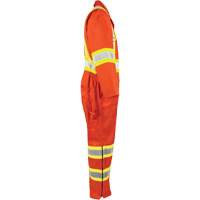Combinaison non doubl&eacute;e haute visibilit&eacute;, Petit, Orange haute visibilit&eacute; Waymarc Industries Inc