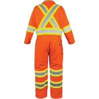 Combinaison non doubl&eacute;e haute visibilit&eacute;, Petit, Orange haute visibilit&eacute; Waymarc Industries Inc