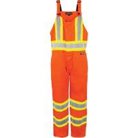Salopette non doubl&eacute;e haute visibilit&eacute;, T-petit, Orange haute visibilit&eacute; Waymarc Industries Inc